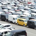 Japanese car auction lot