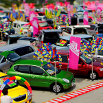 Cars for sale at Japanese car dealer